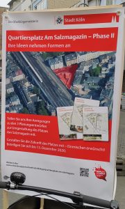 Plakat - Titel: Quartiersplatz Am Salzmagazin - Phase II