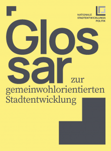 Titelblatt: Glossar zur gemeinwohlorientierten Stadtentwicklung